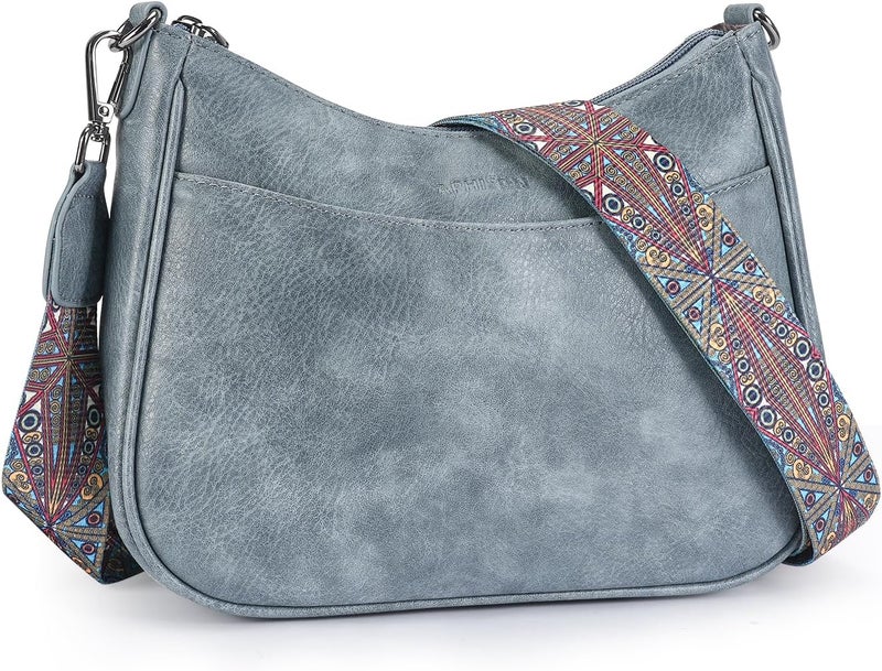 APHISON Trendy Leather Crossbody Purse with Adjustable Strap, Women's Shoulder Handbag - Image 1